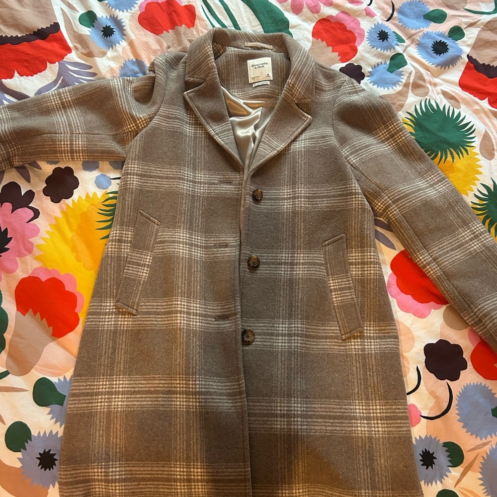 Abercrombie & Fitch Plaid Coat - Picture 2 of 4